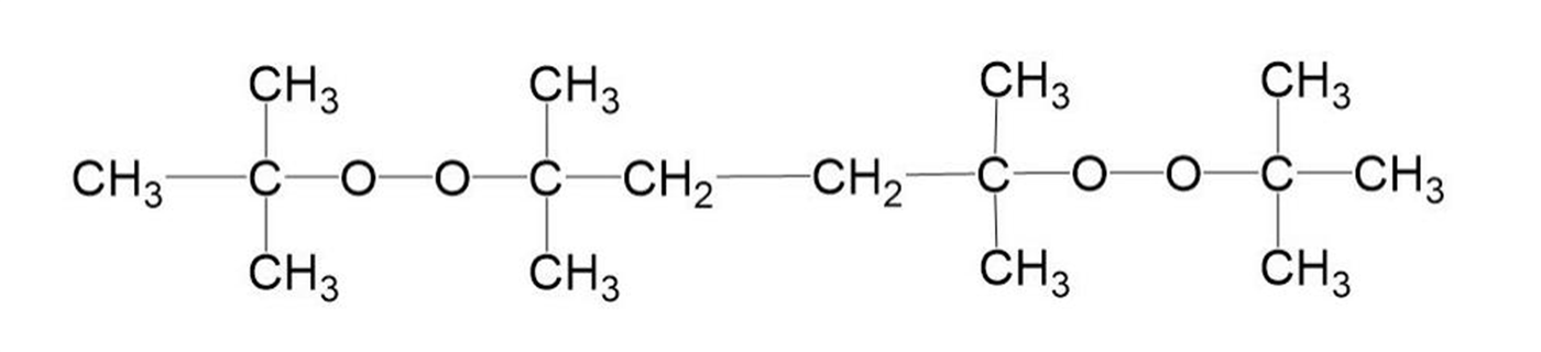 2,5-Dimethyl-2,5-di(tert-butylperoxy) hexane Molecular Structure