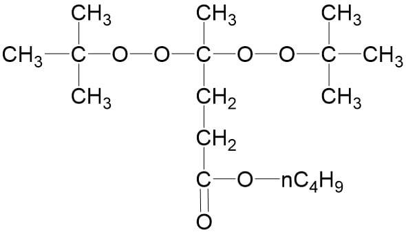 Butyl 4,4-di(tert-butylperoxy) valerate Molecular Structure