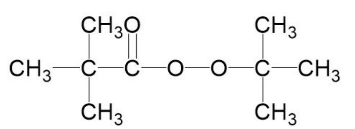 tert-Butyl peroxypivalate, 75% Molecular Structure